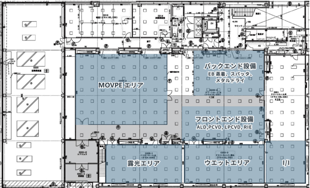 クリーンルーム平面図